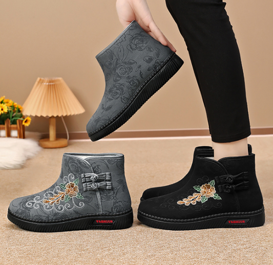 Sıcak polar astarlı kadın kışlık botlar