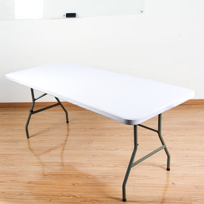 Pakkaus joustavaa kangasta pöytälevyn suojus, sopii 4 ft / 6 ft / 8 ft pöydille