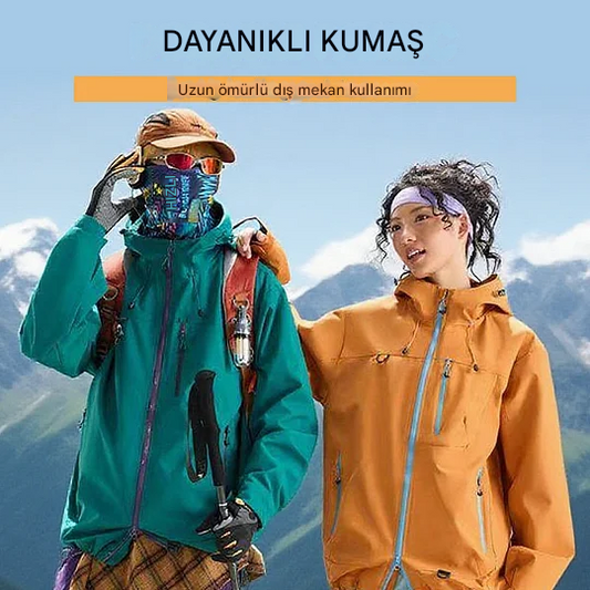 【S-3XL】Dış mekan kullanımı için su geçirmez kapüşonlu spor ceket