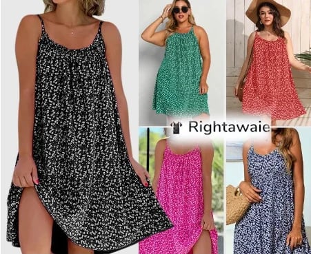 ✈️Hızlı Kargo🎁 En Çok Satan Yeni Baskılı Atlet Elbise