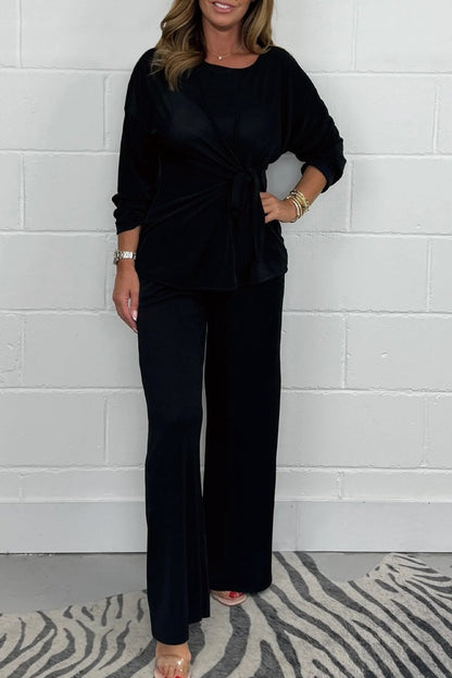 ️ Uzun Kollu Kadın Yumuşak 2 Parçalı Kıyafetler 【Esneklik ve konfor】
