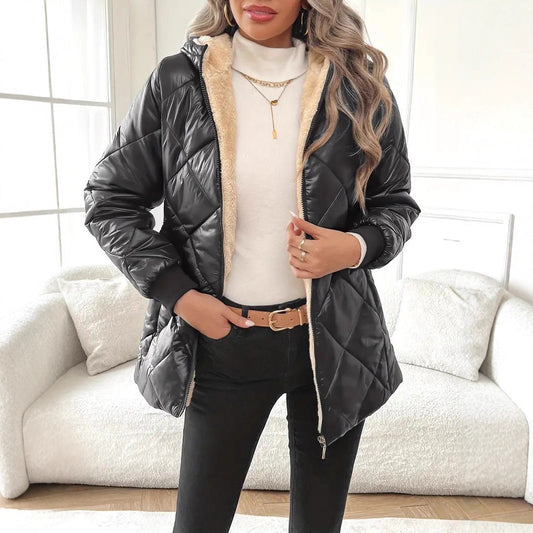 Kadınlar için rahat kışlık ceket