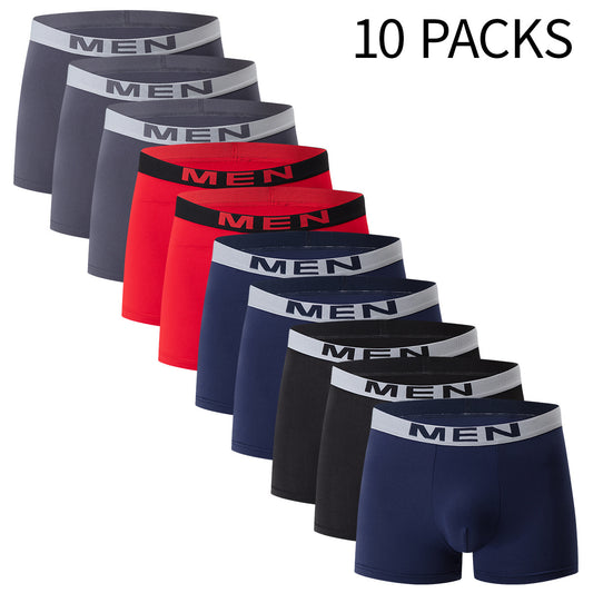 10'lu paket erkek esnek spor iç çamaşırı