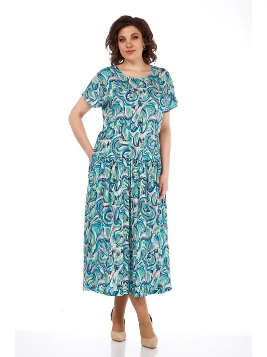 【S-5XL】️Yazlık renkli şifon elbise