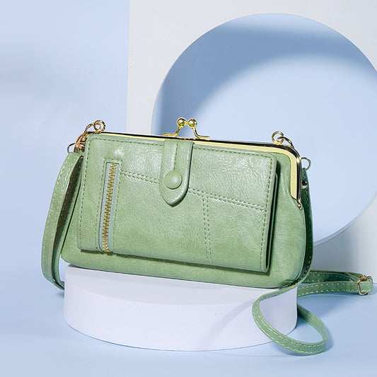 2025 Büyük İndirim Çoklu Kart Yuvalı Çapraz Askılı Telefon Çantası