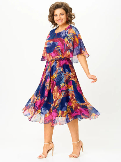 Yaz için yeni ürünler[S-5XL]Büyük beden bol şifon elbise | Rahat ve havadar, yaz için mükemmel