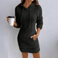 Kadın Kapüşonlu Elbise Sweatshirt