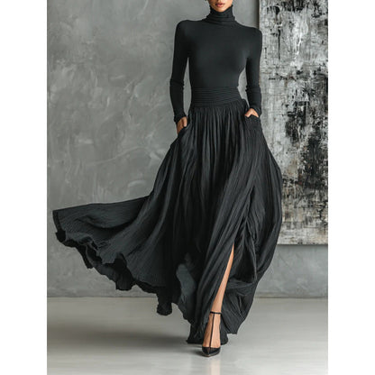 Kadınlar için Fransız vintage elbise