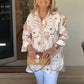 【S-4XL】🌸Baskılı gömlek üstü