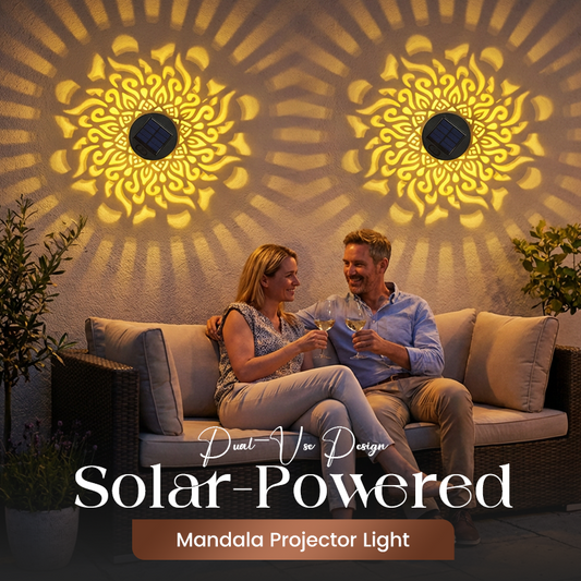 Aurinkokäyttöinen Mandala-projektorivalo